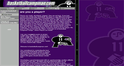 Desktop Screenshot of basketballcampman.com